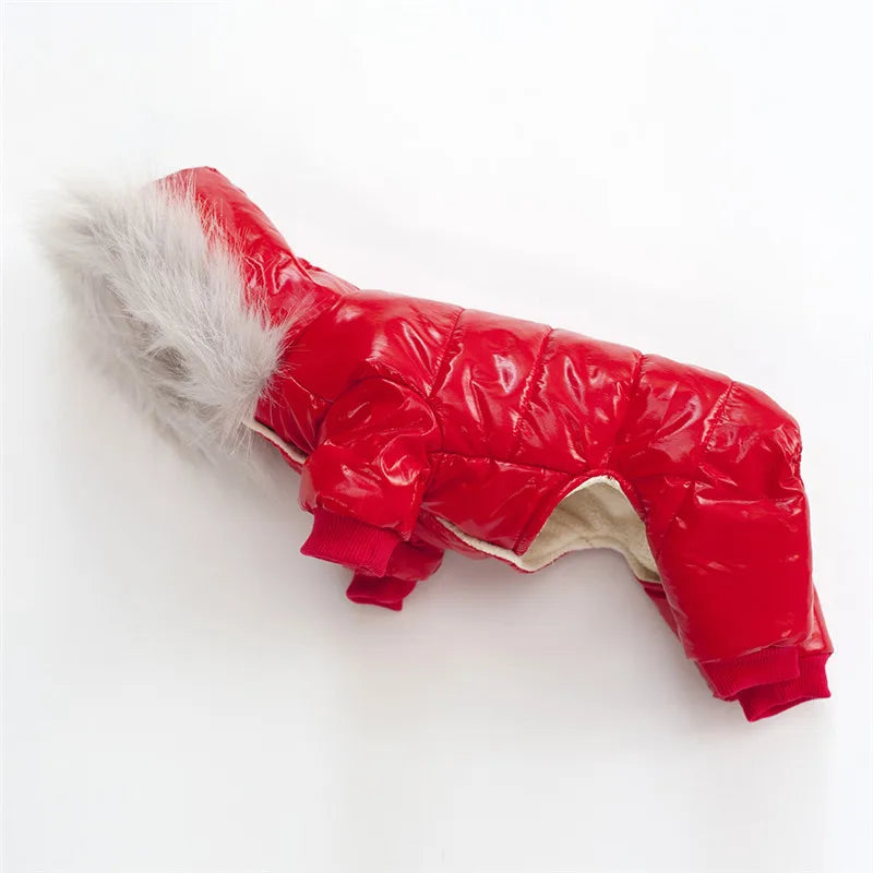 Cotton Winter Dog Coat – Star & Grid Patterns