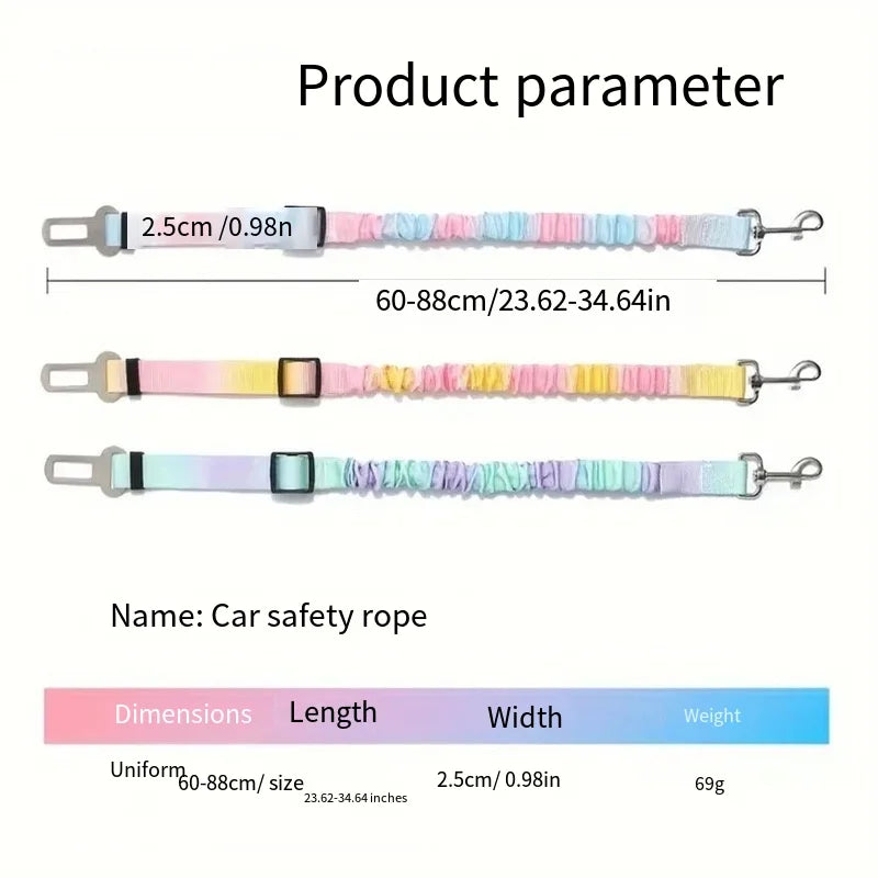 Pet Car Safety Belt & Seat Buckle for Dogs & Cats