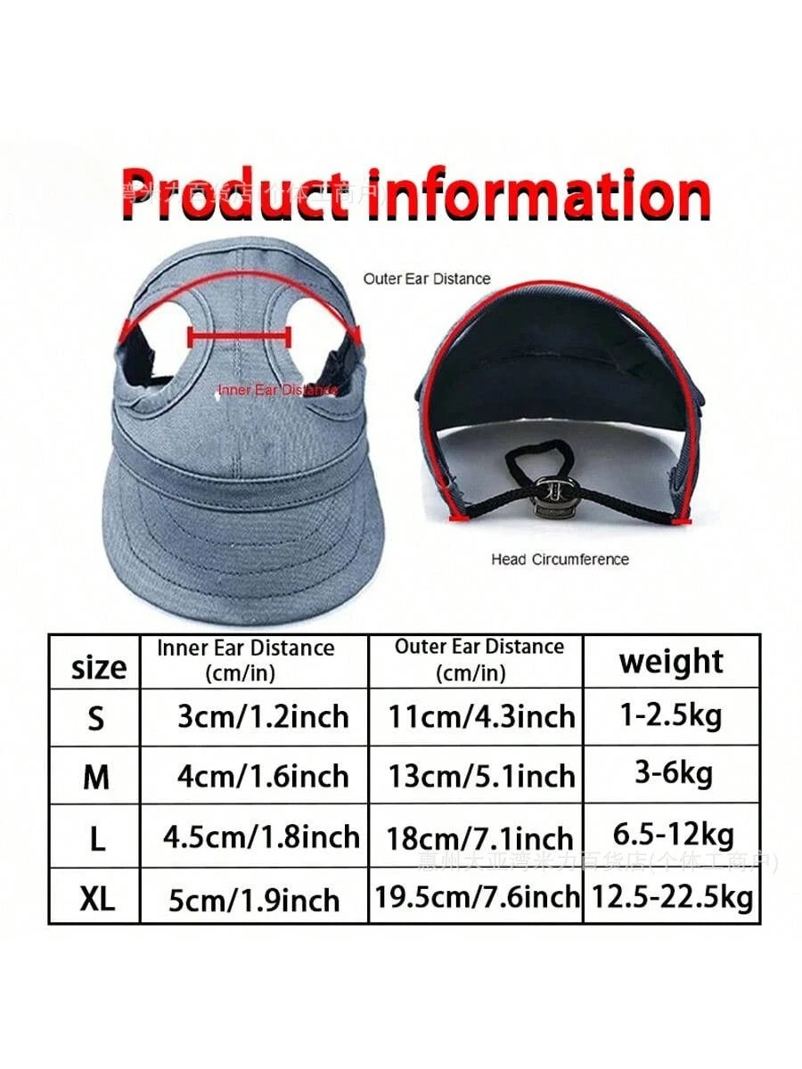 Adorable Breathable Cotton Pet SunVisor Hat