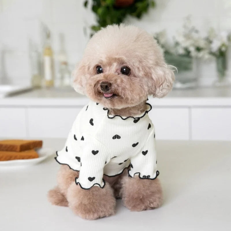 Heart Print Shirt for Dogs & Cats