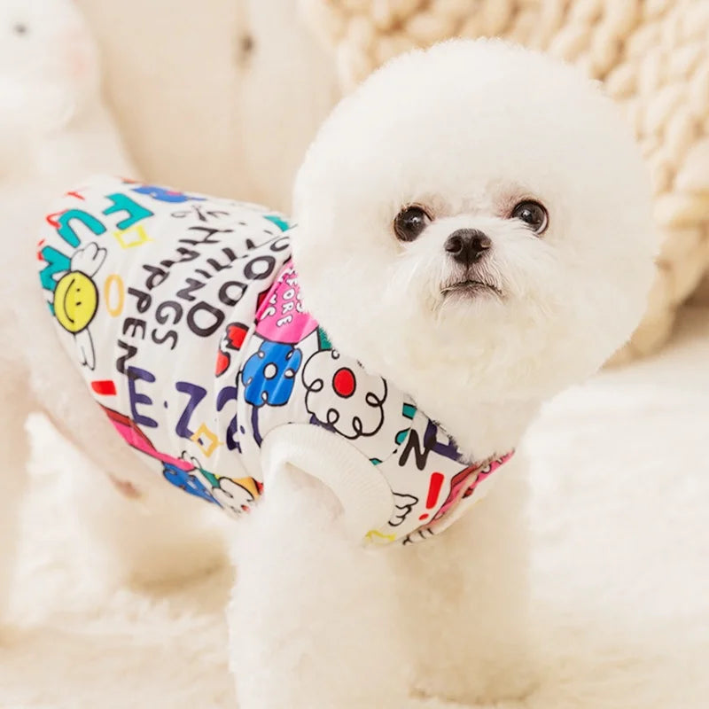 Cute Print Pet Jacket