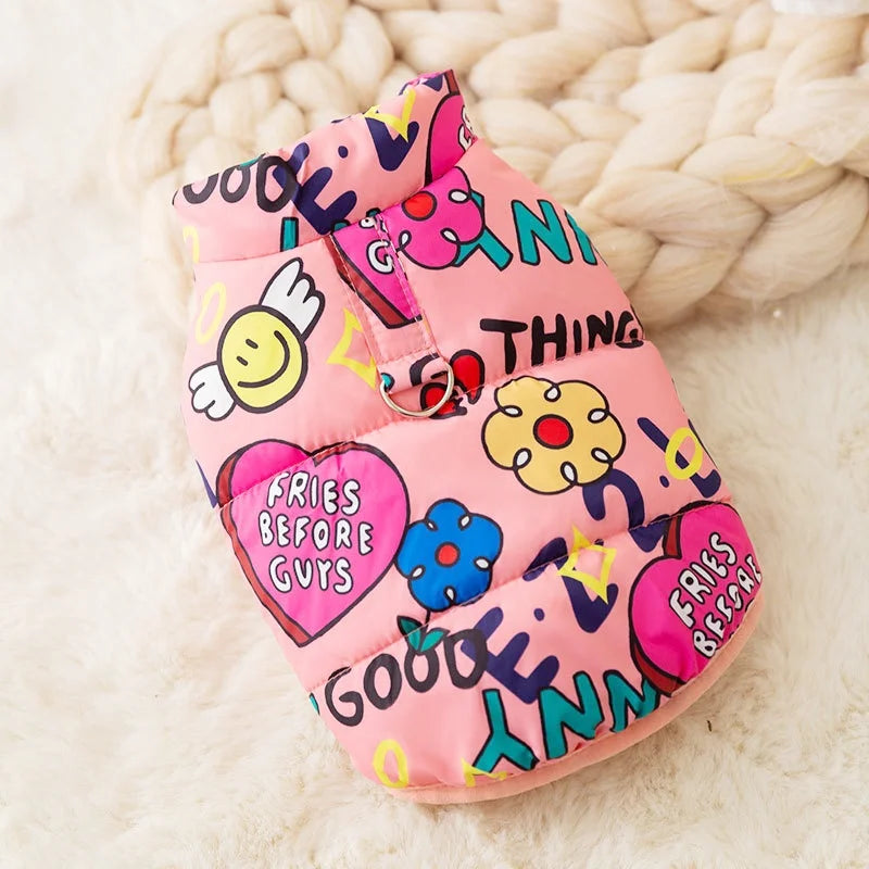 Cute Print Pet Jacket