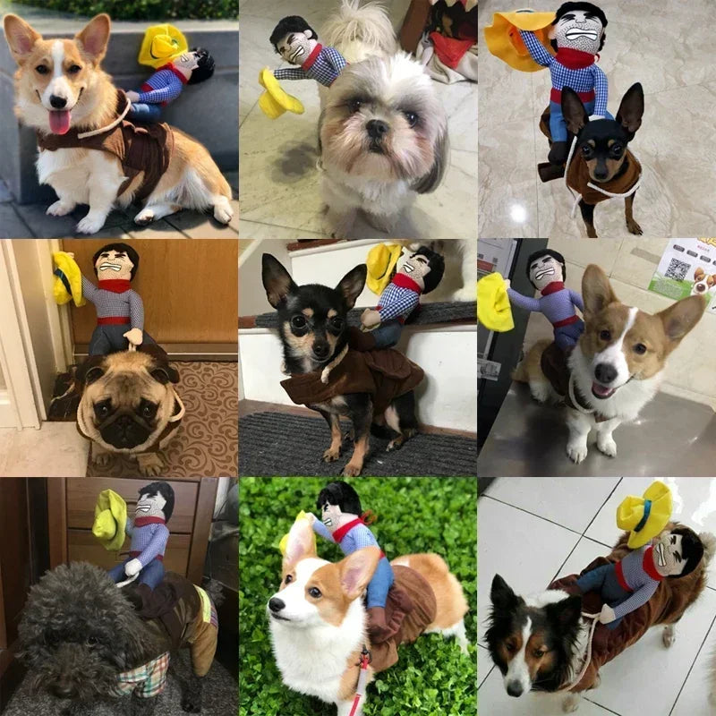 Cowboy Halloween Costume for Dogs & Cats
