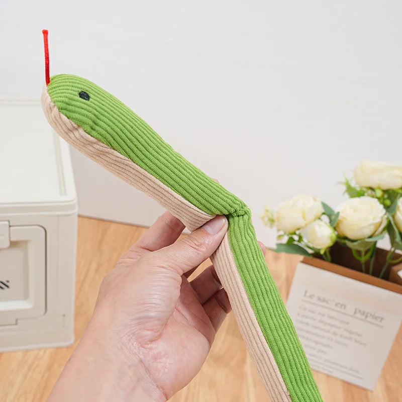 Hiss & Play – Plush Snake Chew & Sound Toy for Cats