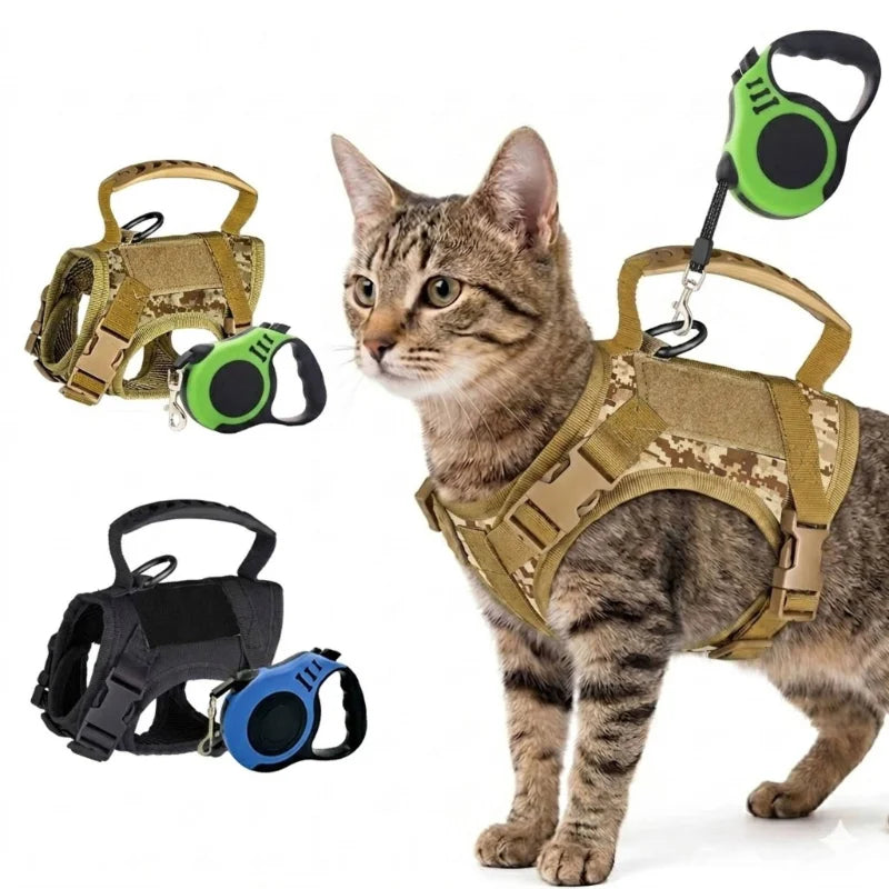 Breathable Tactical Harness Vest With Retractable Leash