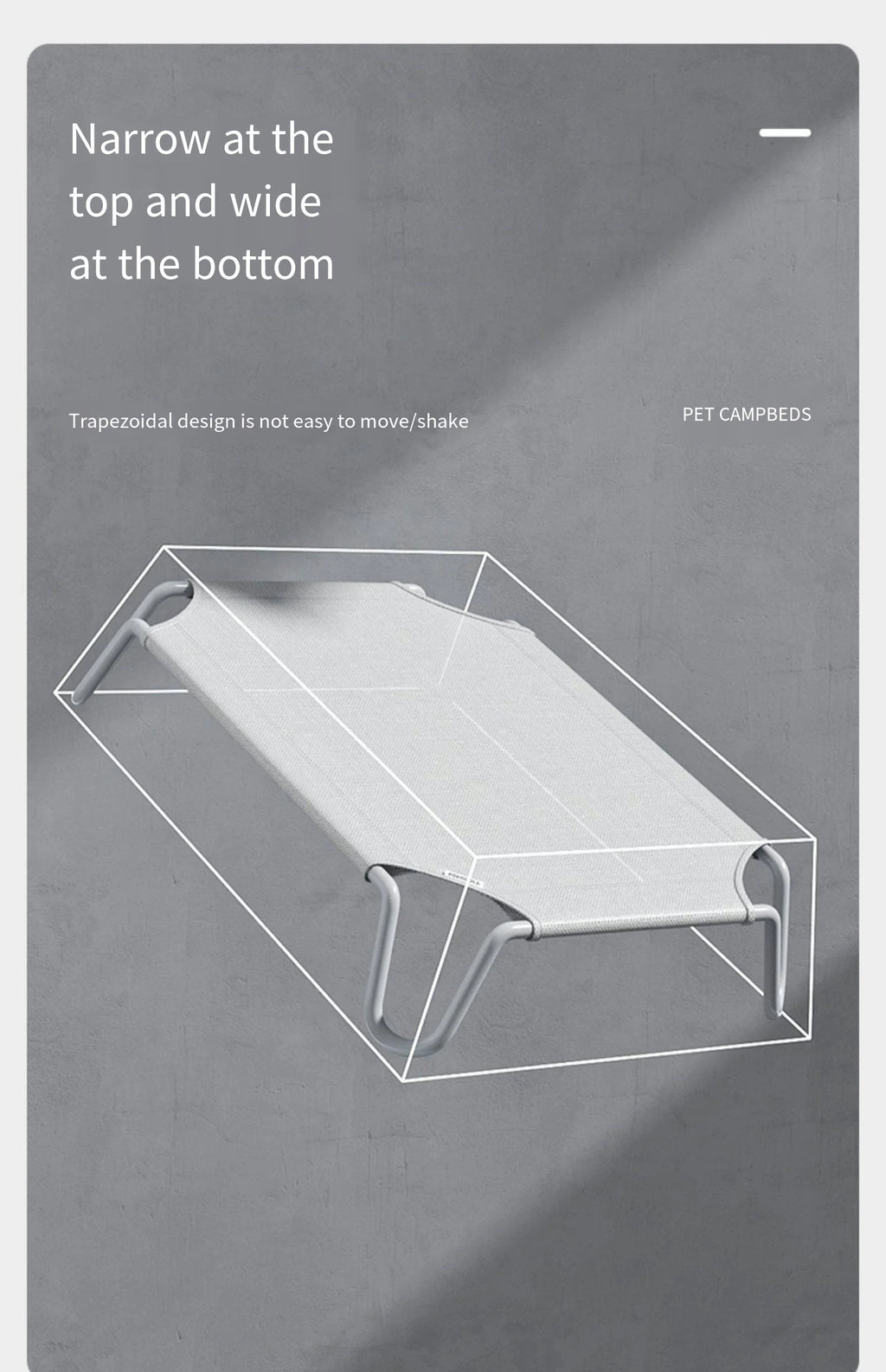 Portable Elevated Pet Cottage Bed