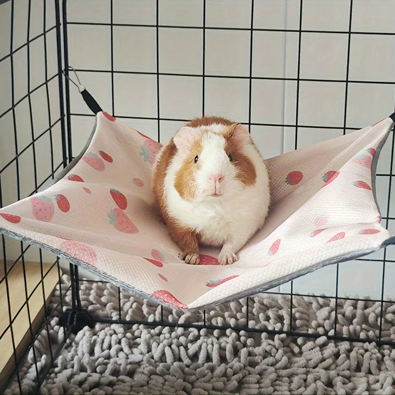 Double-Sided Breathable Summer Hammock for Small Pets