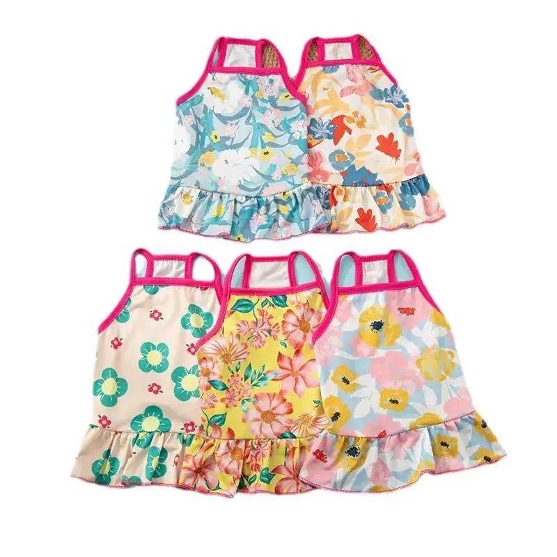 Adorable Floral Halter Summer Dress