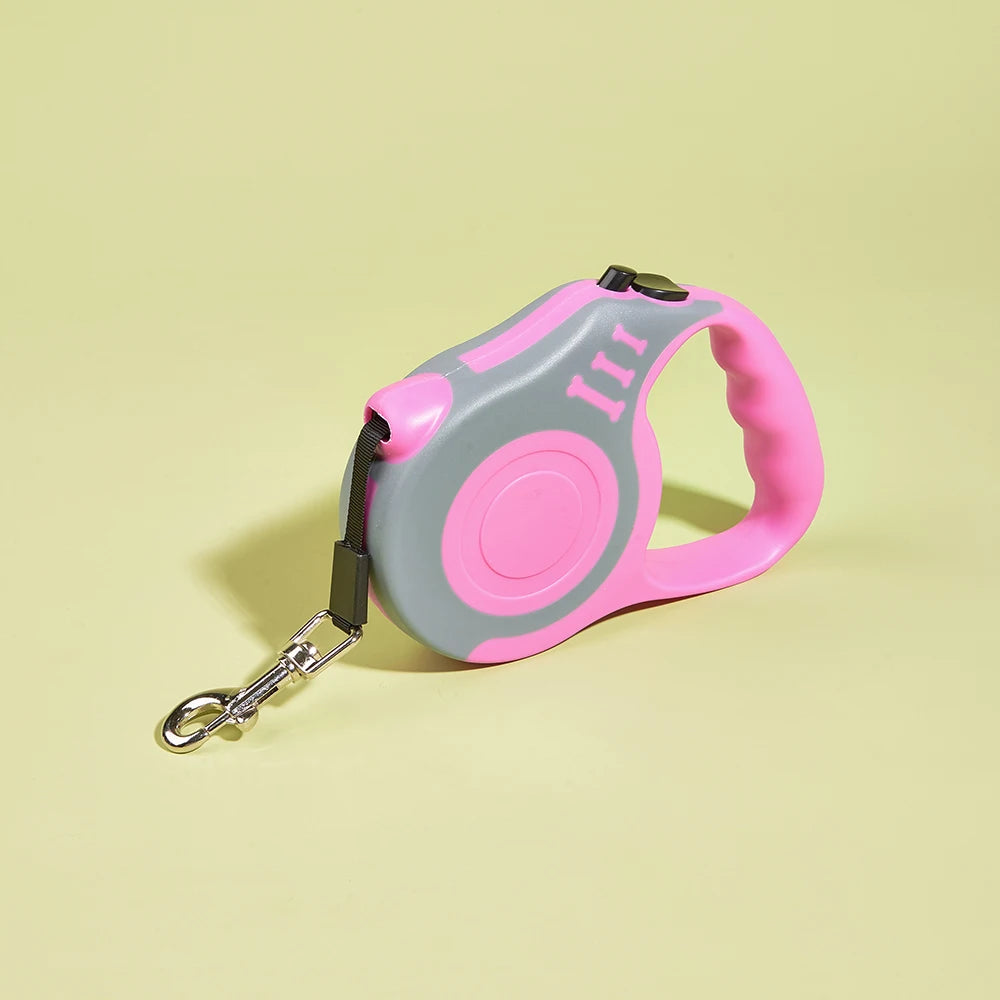 Retractable Dog Leash – Strong Nylon, 13 Colors | 3m & 5m