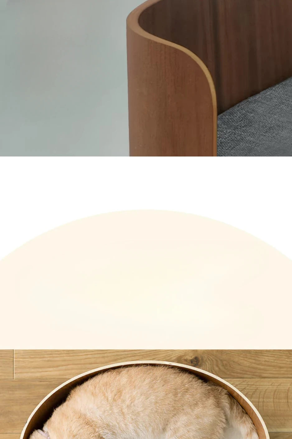 Elegant Wooden Pet Bed