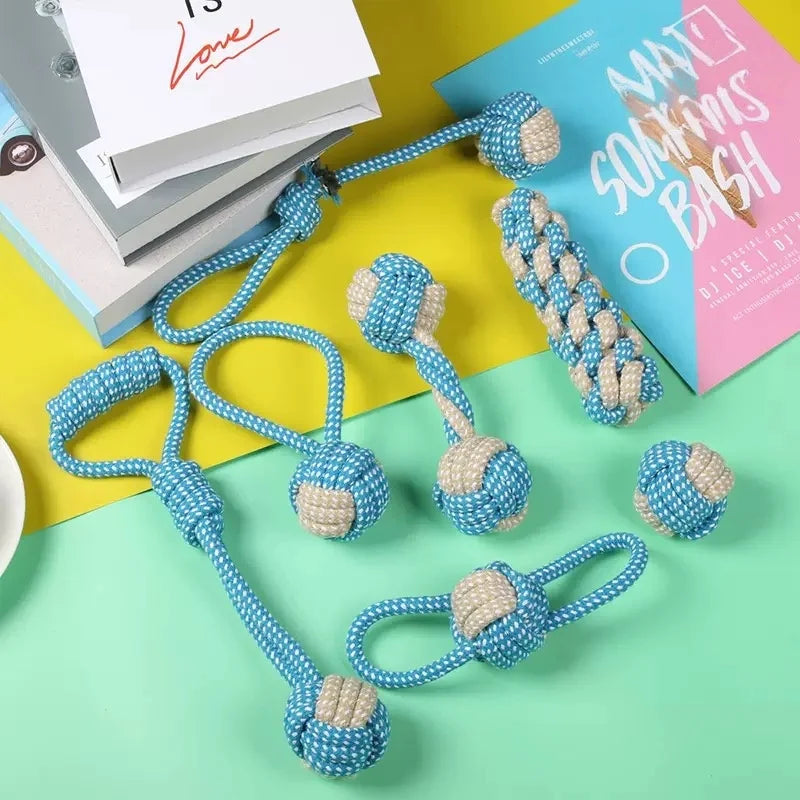 Rope & Roll – Cotton Rope Ball Chew & Dental Toy for Dogs