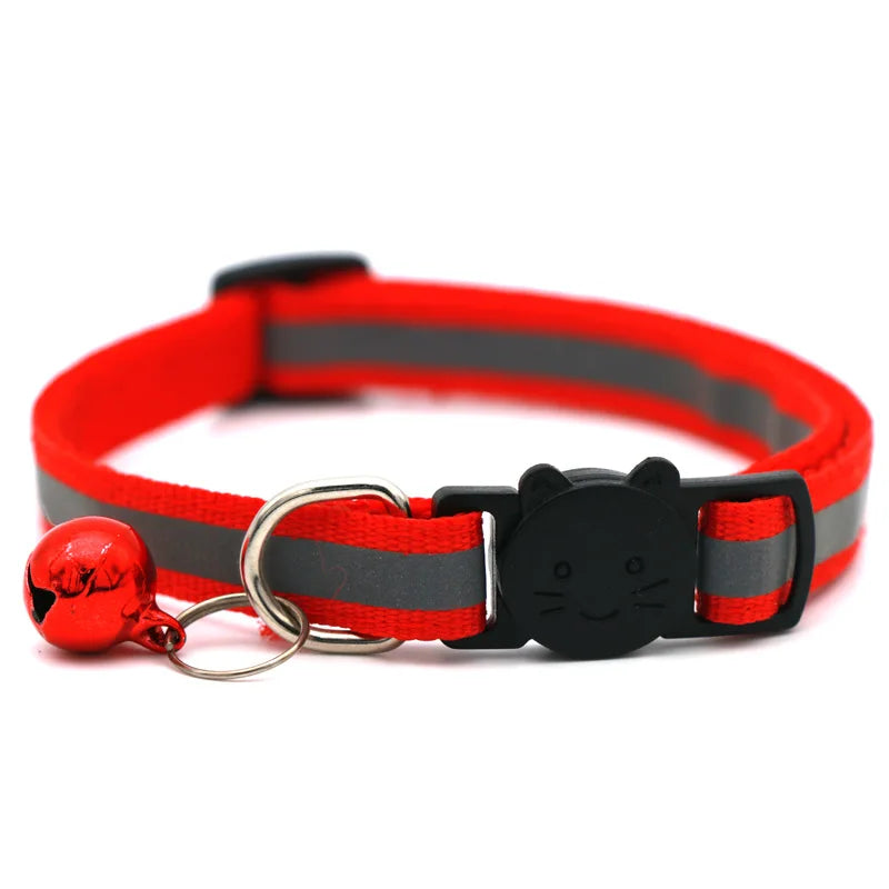 Reflective Breakaway Cat & Dog Collar with Bell
