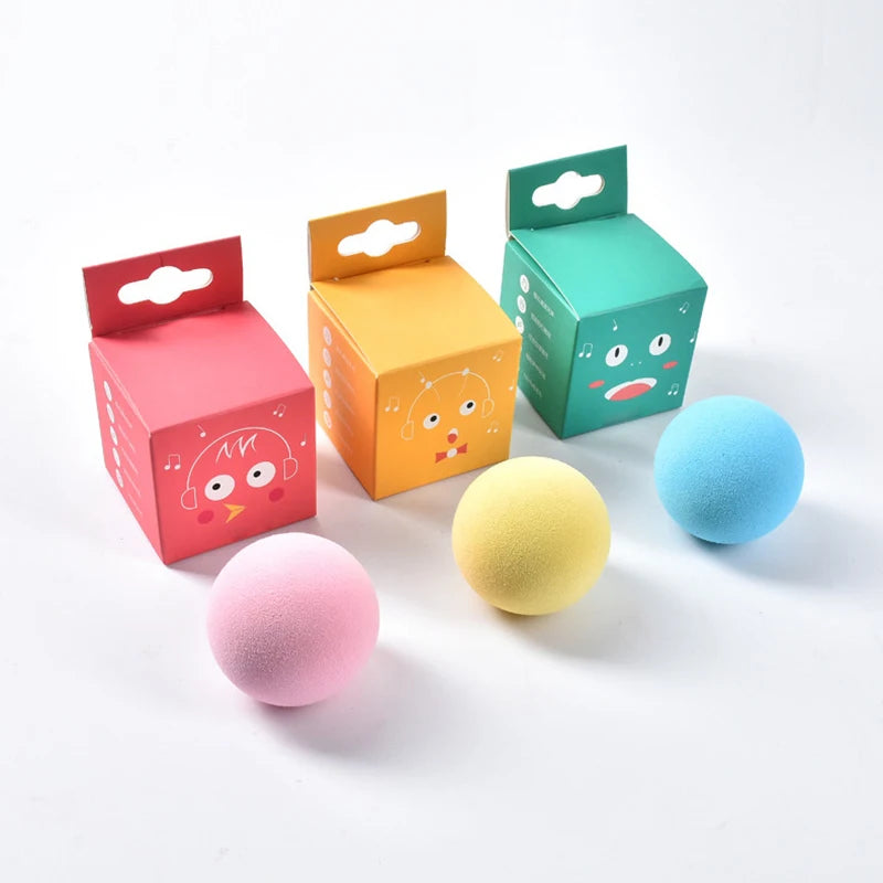 Smart Touch-Activated Sound Cat Toy Ball with Catnip
