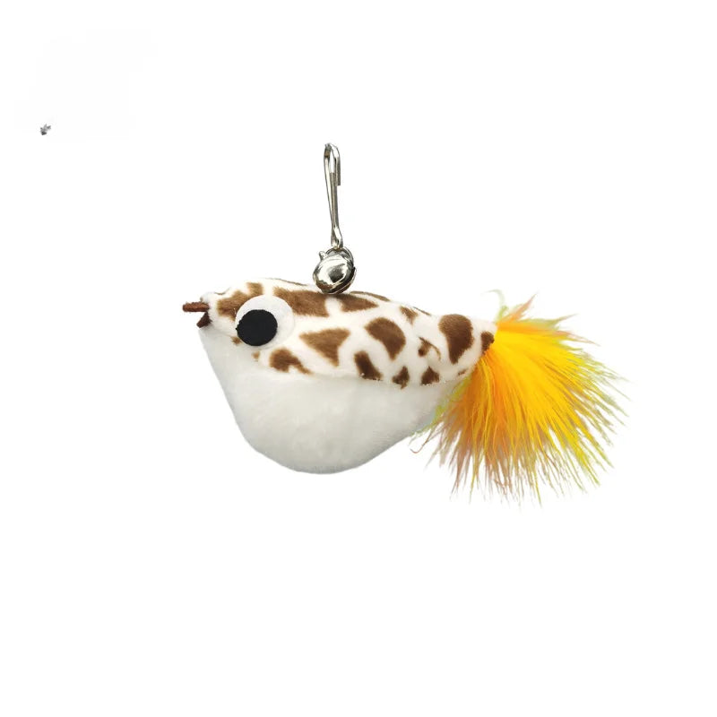 Feather Cat Wand with Bell & Suction Cup