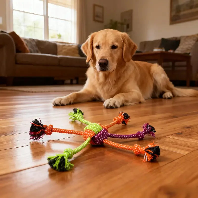 Durable Dog Rope Toy for Chewing & Teeth Cleaning