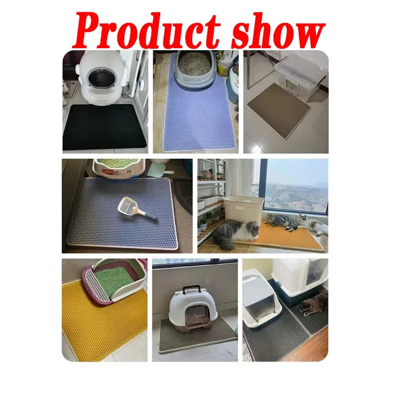 Double-Layer Waterproof Cat Litter Trapping Mat
