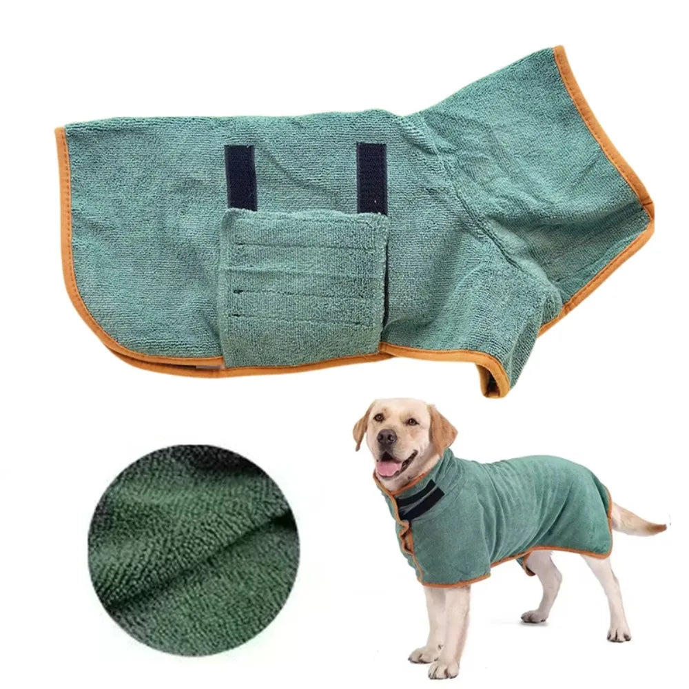 Absorbent Quick-Dry Pet Bathrobe Towel