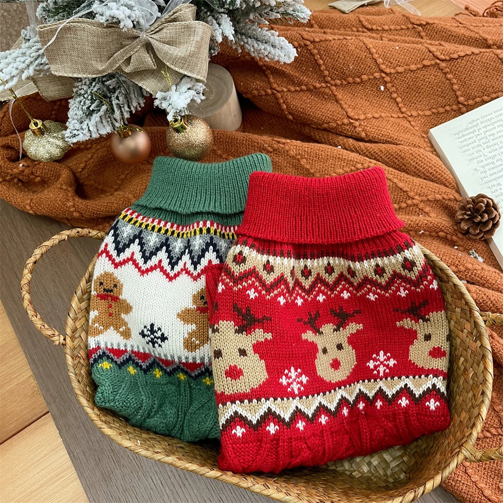 Knitted Christmas Sweaters  For Dogs & Cats