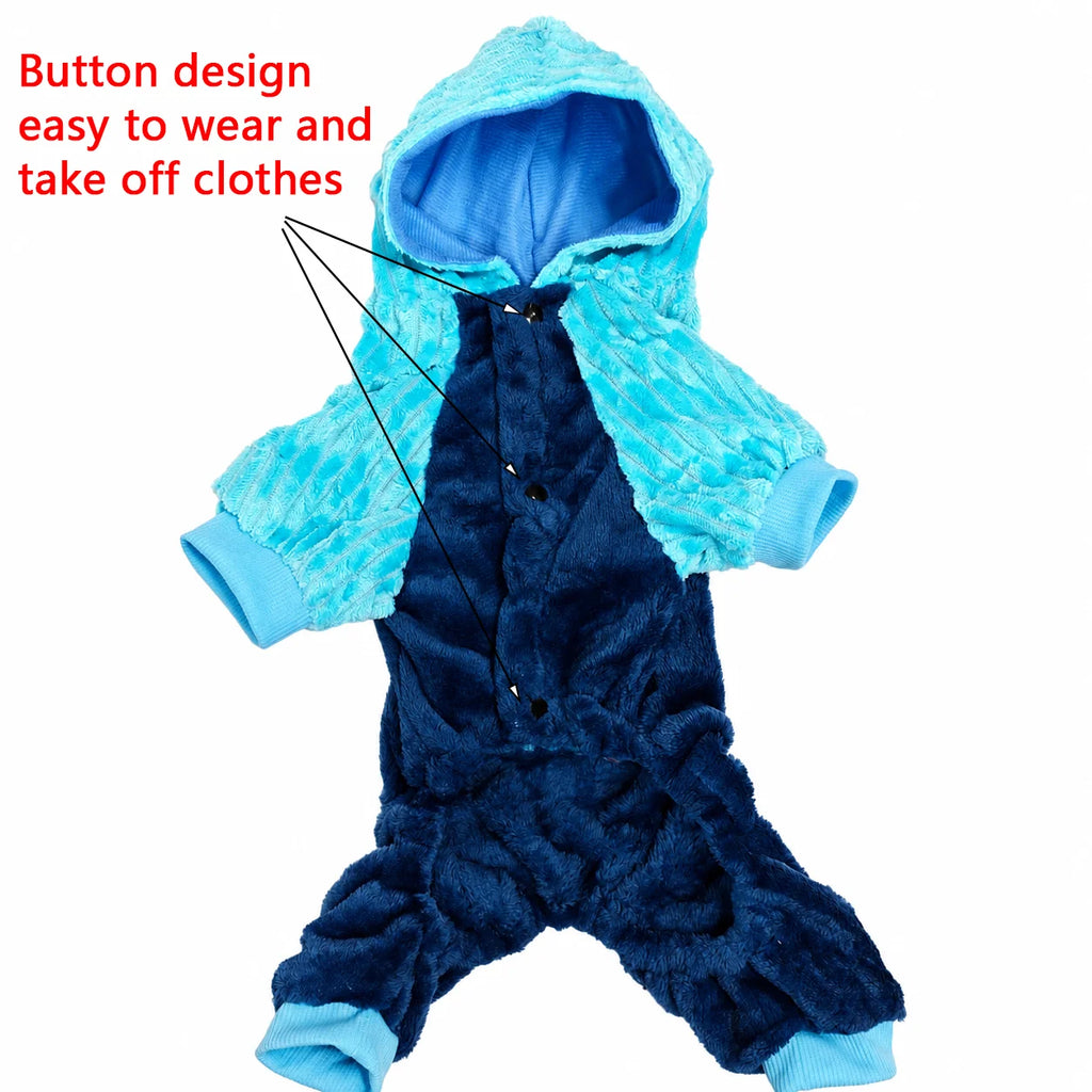 Classic Fleece Hooded Jumpsuit for Autumn & Winter