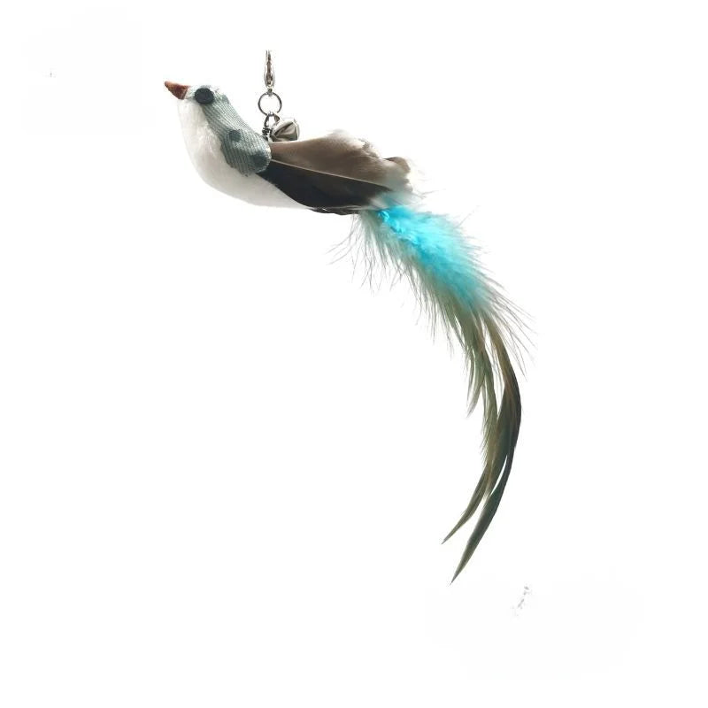 Feather Cat Wand with Bell & Suction Cup