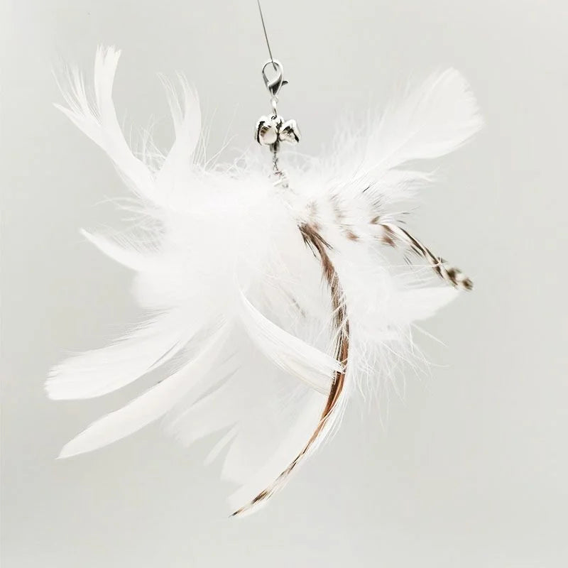 Feather Cat Wand with Bell & Suction Cup