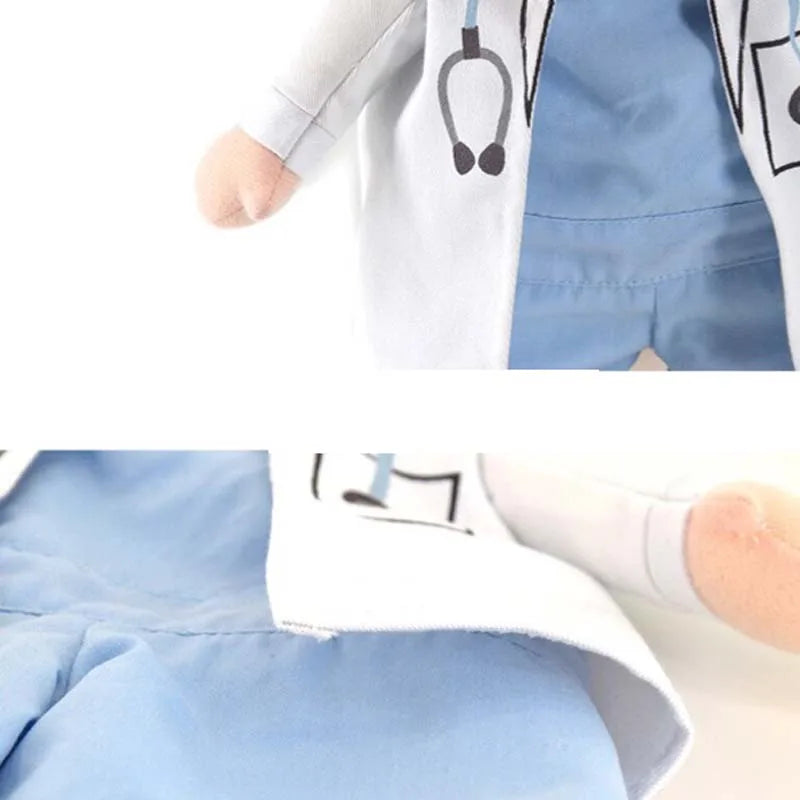 Doctor Cosplay White Gown Costume for Dogs & Cats