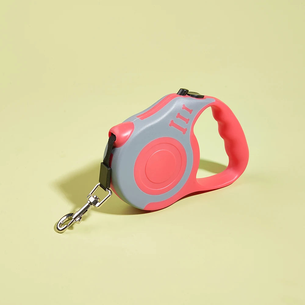 Retractable Dog Leash – Strong Nylon, 13 Colors | 3m & 5m