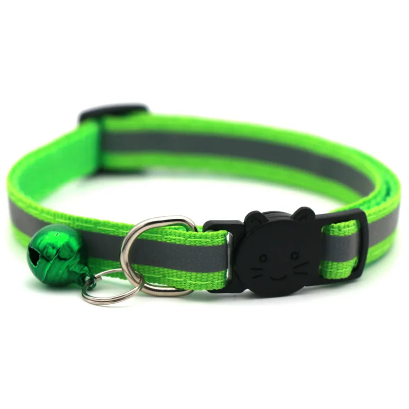 Reflective Breakaway Cat & Dog Collar with Bell