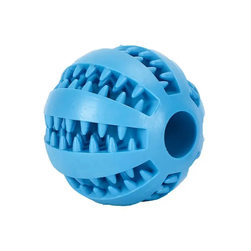 Natural Rubber Teeth Cleaning Treat Ball for Dogs