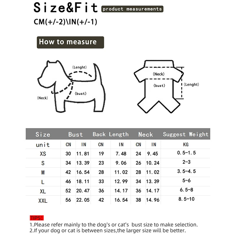 Halloween Print Pet Costume for Dogs & Cats