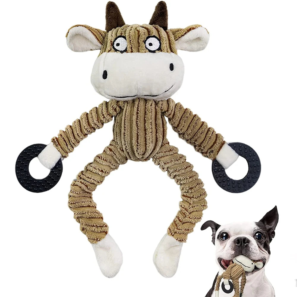 Squeak Pals – Plush Animal Squeaky Chew Toys for Puppies & Small Dogs