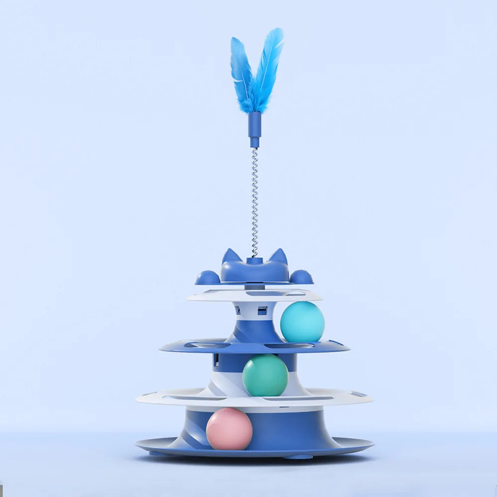 Spin & Swat – Interactive Turntable Teaser Ball Toy for Cats