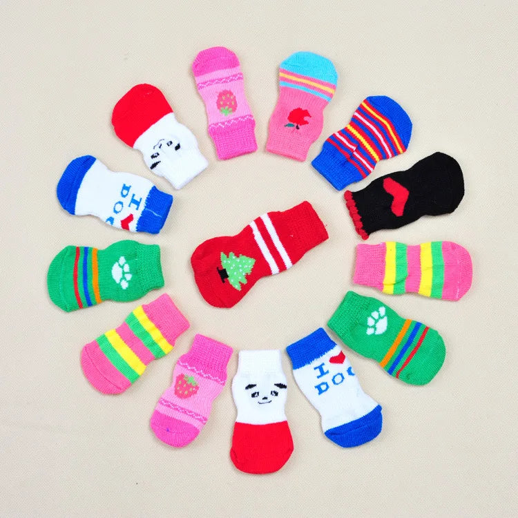 Non-Slip Dog Socks - Random Pattern