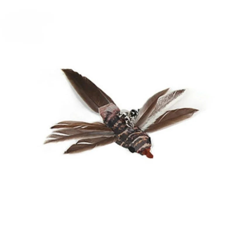 Feather Cat Wand with Bell & Suction Cup