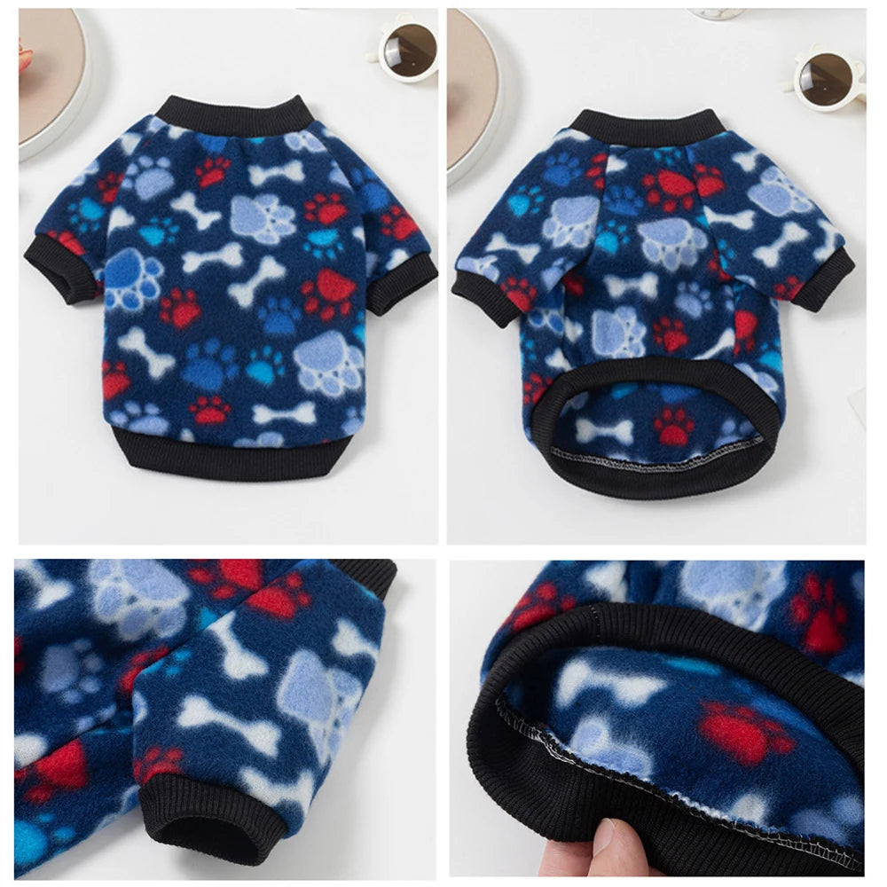 Warm Fleece Pullover Pet Sweaters