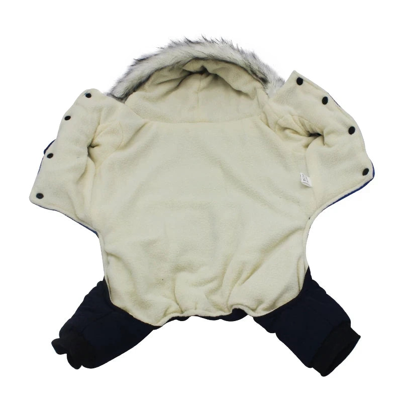 Cotton Winter Dog Coat – Star & Grid Patterns