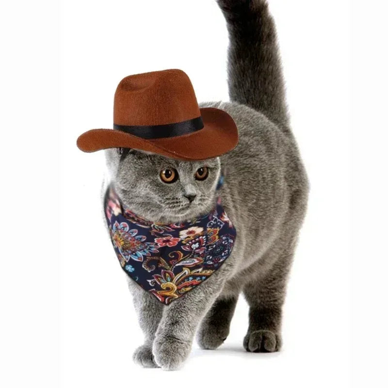 Halloween Costume Western Cowboy Hat For Pets
