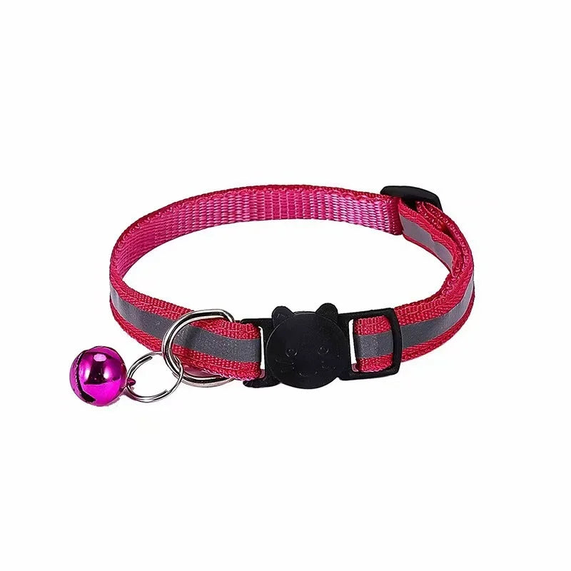 Reflective Breakaway Cat & Dog Collar with Bell