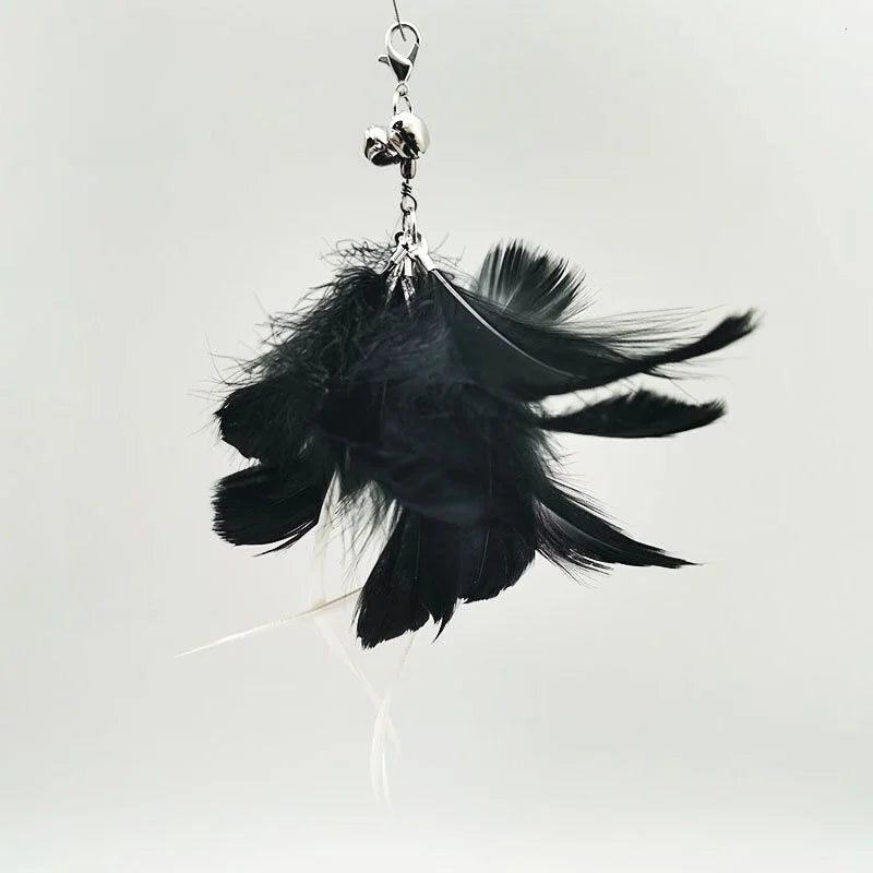 Feather Cat Wand with Bell & Suction Cup
