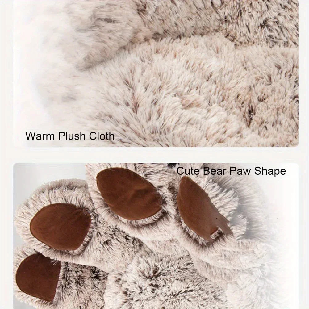 Adorable Paw Print Cushioned Beds For Dogs