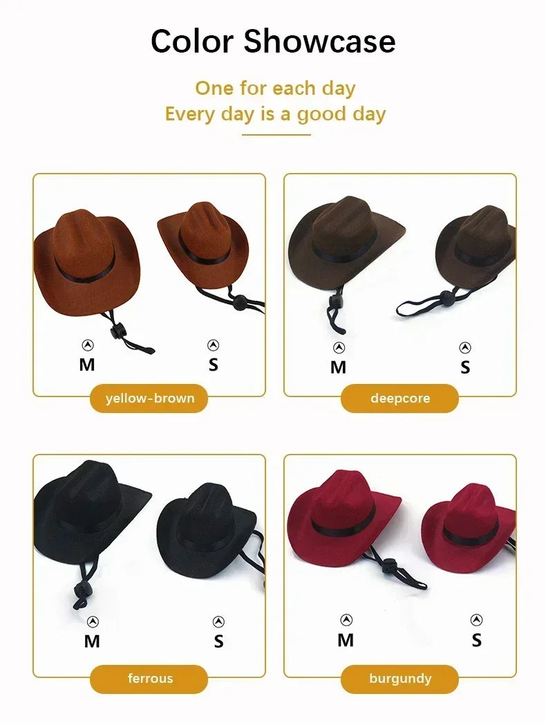 Halloween Costume Western Cowboy Hat For Pets