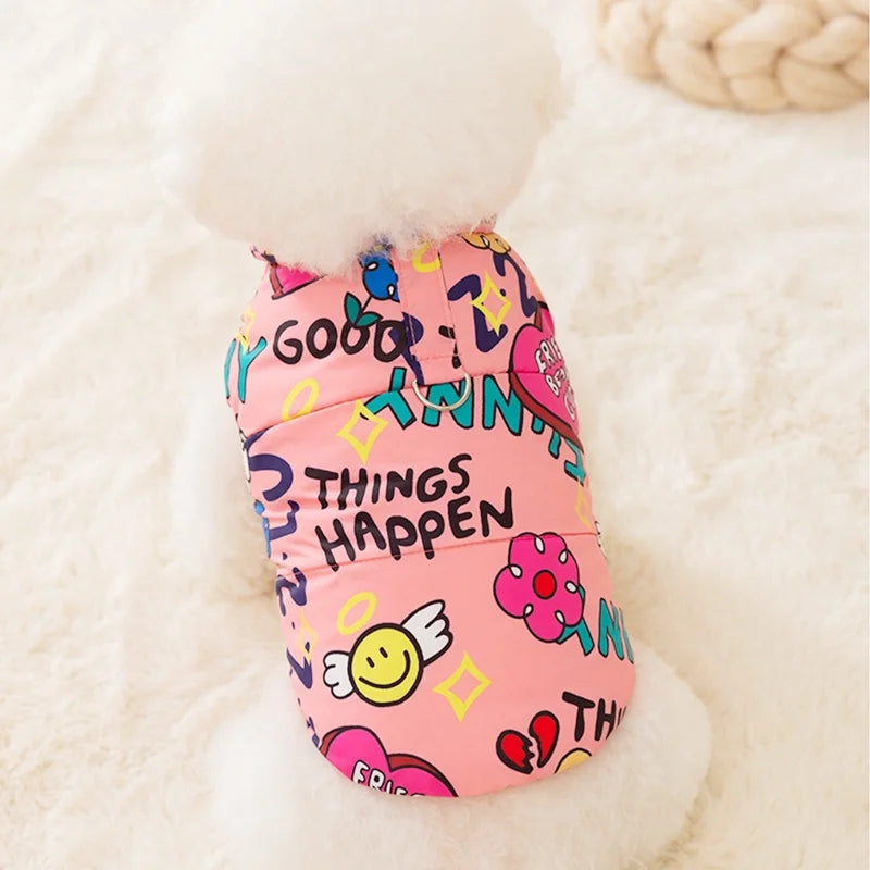 Cute Print Pet Jacket
