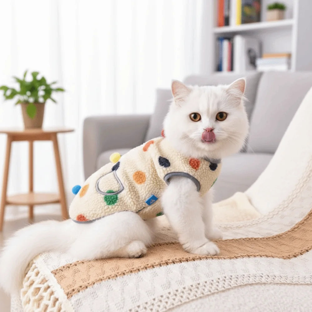 Soft Warm Sleeveless Pet Vest Hoodie