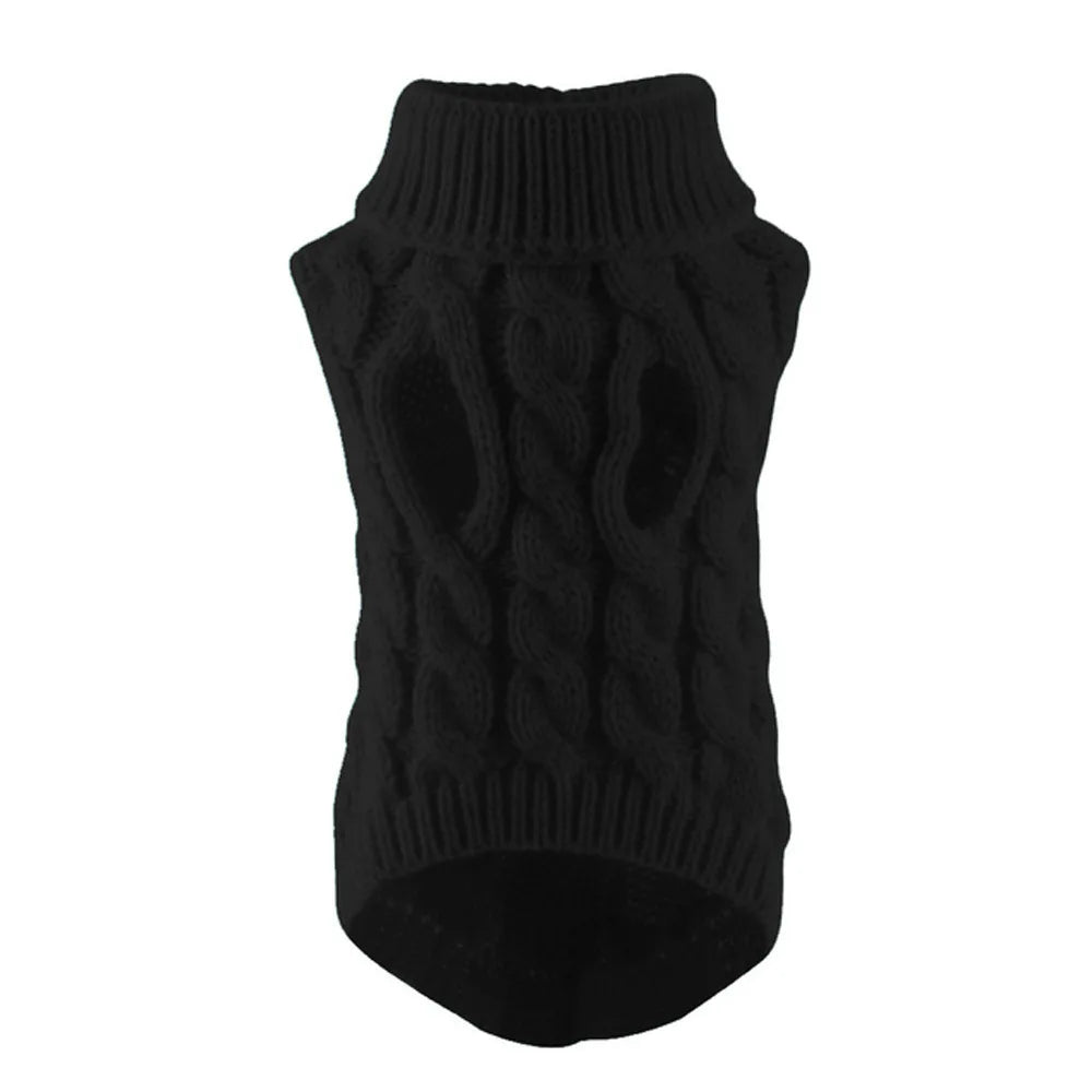 Cable Knit Striped Dog Sweater – All-Season Pet Knitwear