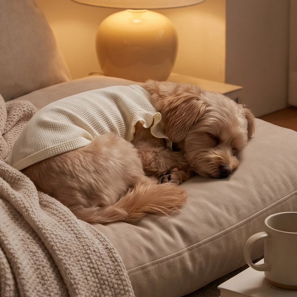 Cute Waffle Ruffle Sleeve Pet T-Shirt