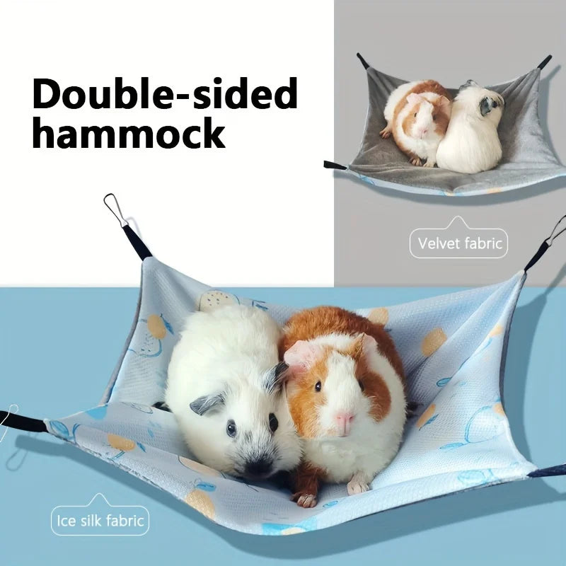 Double-Sided Breathable Summer Hammock for Small Pets