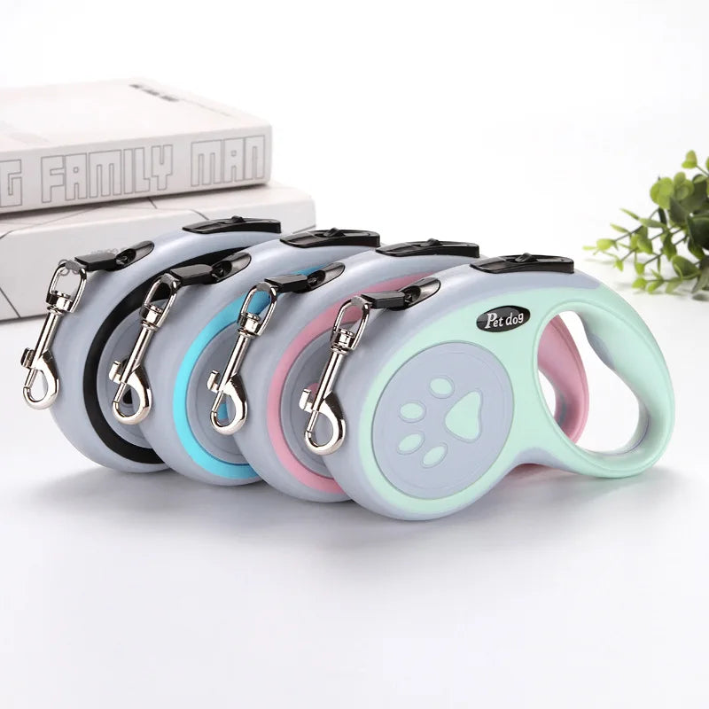 Retractable Nylon Dog Leash – 3m & 5m | All Breeds