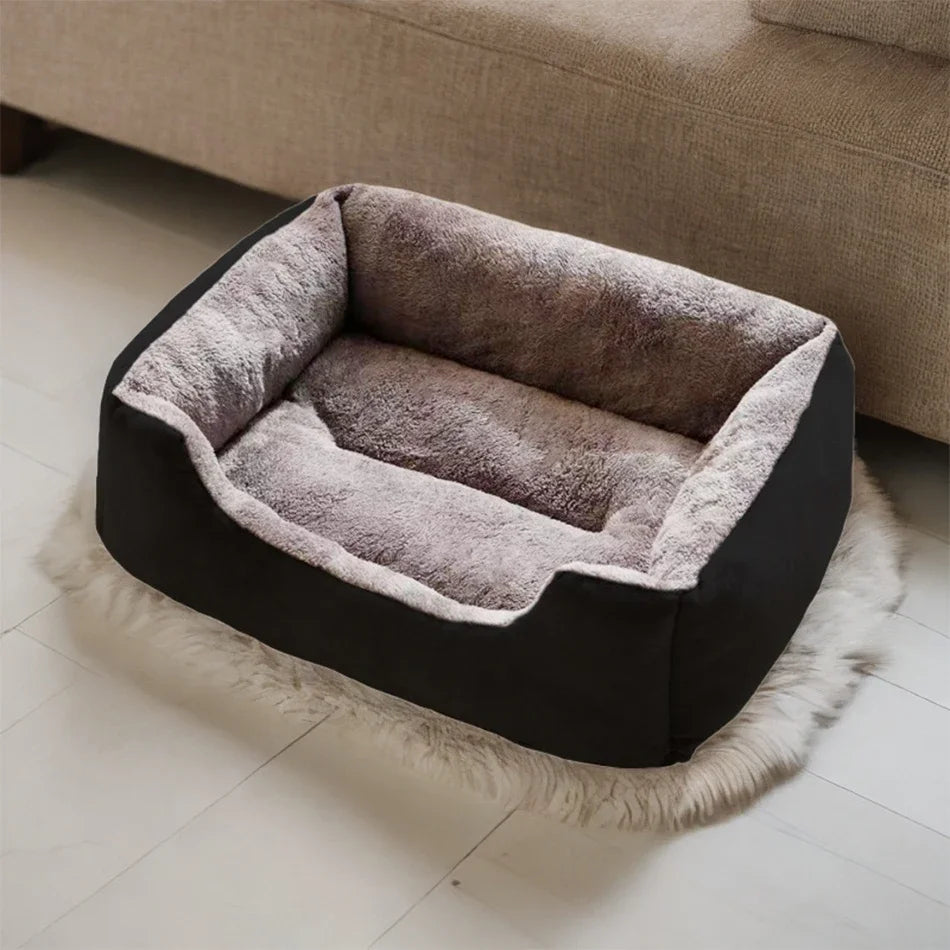 Soft Plush Cushion Pet Bed for Cats & Dogs