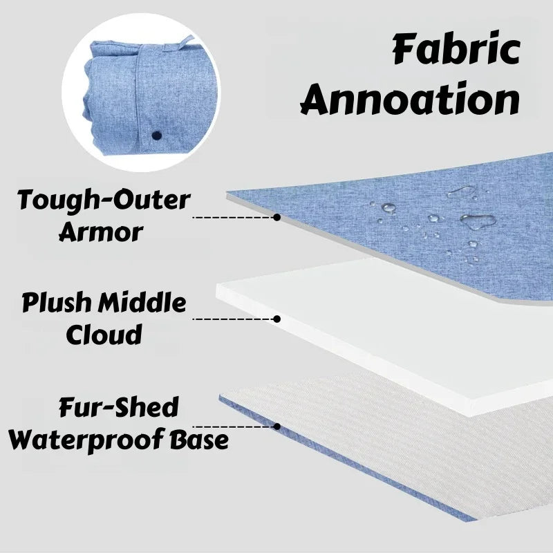 Portable Pet Bed for Outdoor & Indoor  *Waterproof and Chew-Resistant*