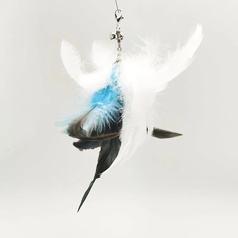 Feather Cat Wand with Bell & Suction Cup